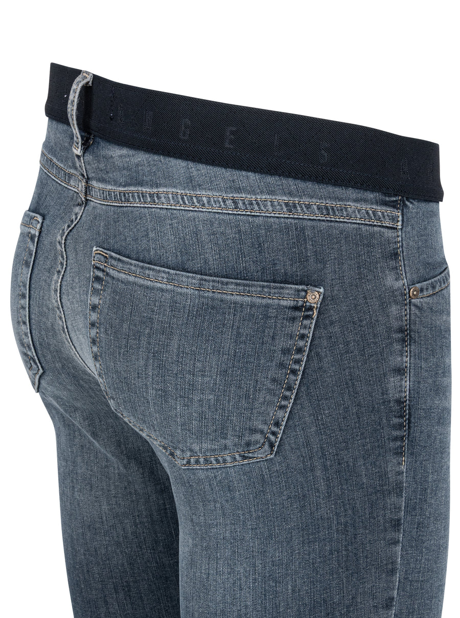 ANGELS JEANS Ornella Sporty Ankle-Jeans - Smoky Steel Blue - 346 688907.32158