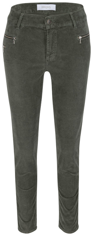 ANGELS JEANS Malu Zip Cordhose - Woodland Olive - 560 7700.5315
