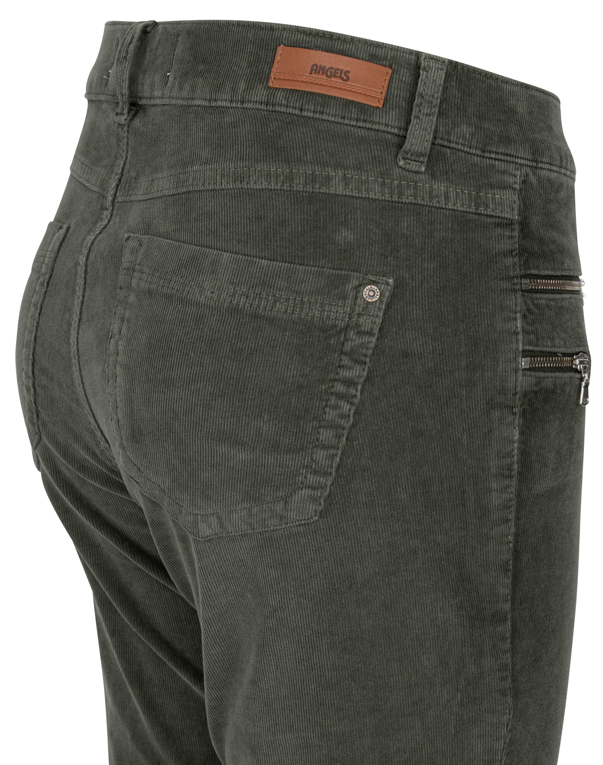 ANGELS JEANS Malu Zip Cordhose - Woodland Olive - 560 7700.5315 von Angels Jeans
