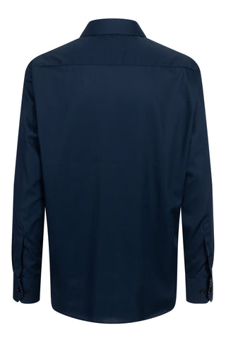 ETERNA COMFORT FIT Natural Stretch Langarm Hemd - Midnight Navy Blue - 1082-19-E15K