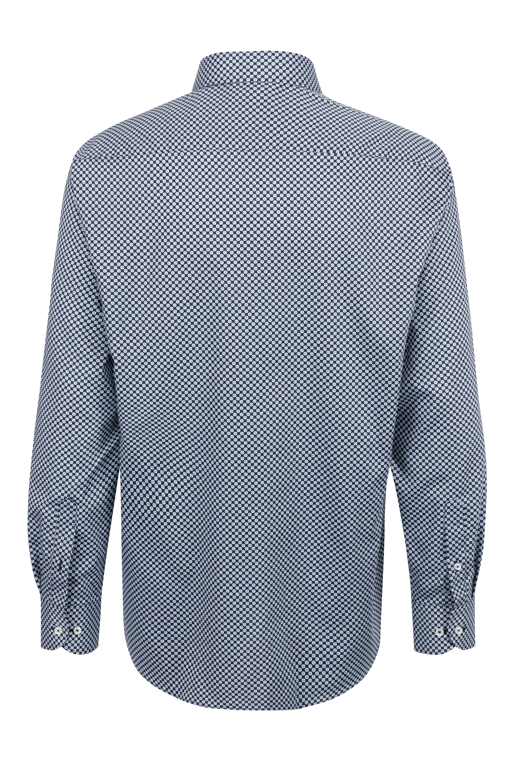 ETERNA COMFORT FIT Langarm Hemd - Dusk Pattern Navy - 1216-19-E181