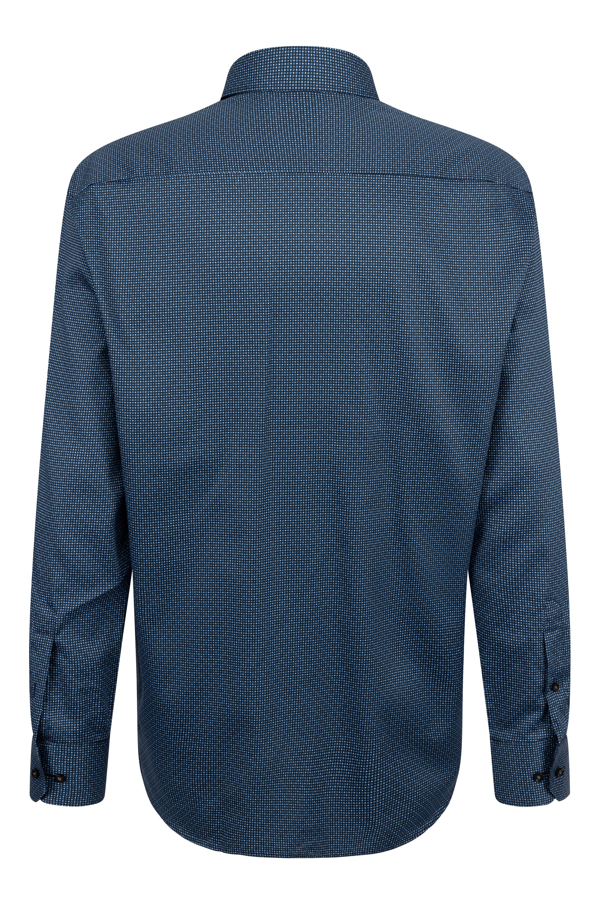 ETERNA COMFORT FIT Langarm Hemd - Ocean Speckle Blue - 1054-16-E19K