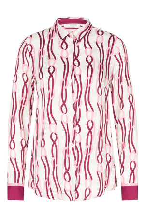 ETERNA REGULAR FIT Langarm Bluse - Crimson Rose Bloom - 7878-53-D935