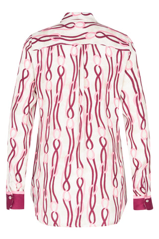 ETERNA REGULAR FIT Langarm Bluse - Crimson Rose Bloom - 7878-53-D935