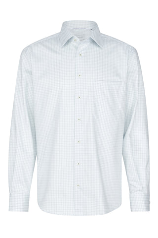 ETERNA COMFORT FIT Langarm Hemd - Frosted River Grid - 1277-46-E181