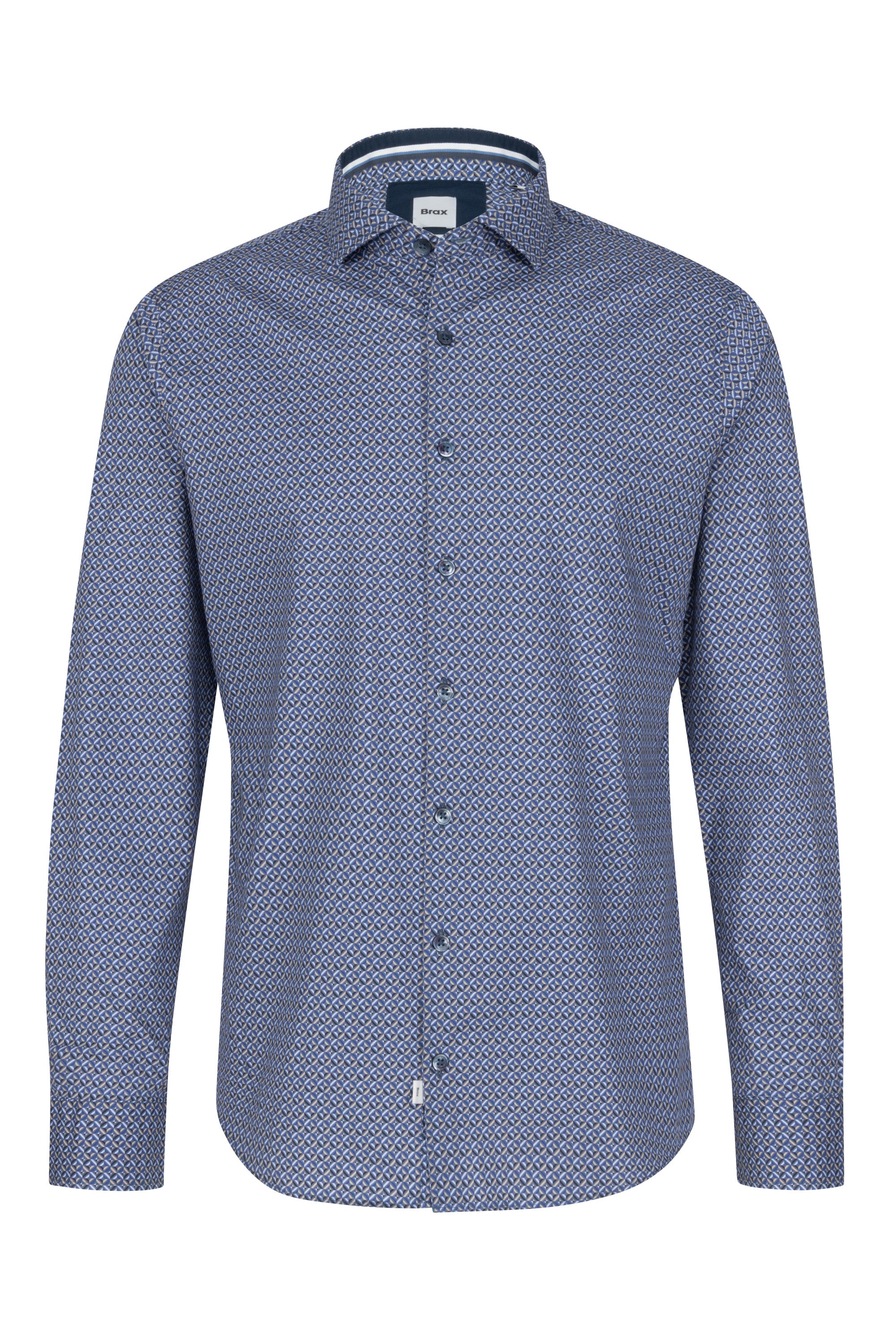 BRAX HAROLD P Langarm Hemd - Coastal Haze Blue - 74424100 47-3258-23