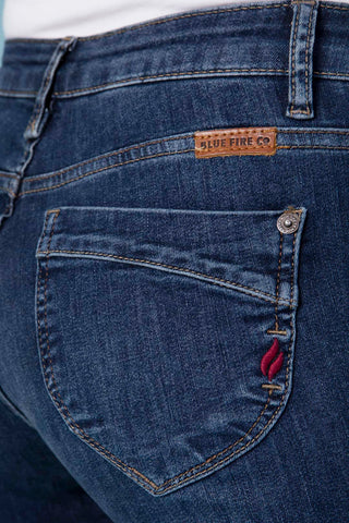 BLUE FIRE Nancy Slim-Fit Jeans - Deep Twilight Blue - 1001.241