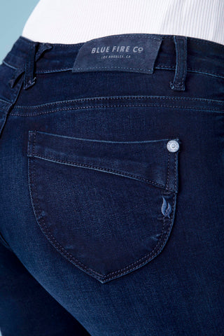 BLUE FIRE Nancy Slim-Fit Jeans - Deep Midnight Indigo - 1001.462