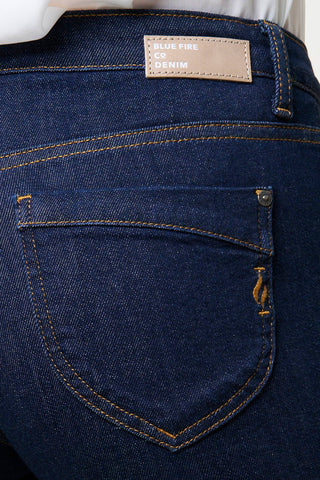 BLUE FIRE Nancy Jeans - Midnight Indigo Blue - 1001.263