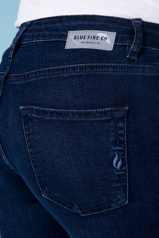 BLUE FIRE Chloe Skinny Jeans - Deep Twilight Indigo - 1046.462