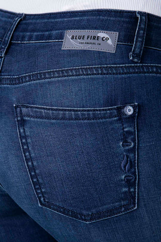 BLUE FIRE Chloe Skinny Jeans - Midnight Worn Indigo - 1046.558