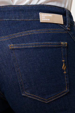 BLUE FIRE Chloe Skinny Jeans - Deep Midnight Indigo - 1046.263