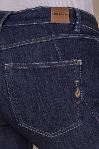 BLUE FIRE Gigi Slim Tapered Jeans - Deep Midnight Rinse - 1112.256