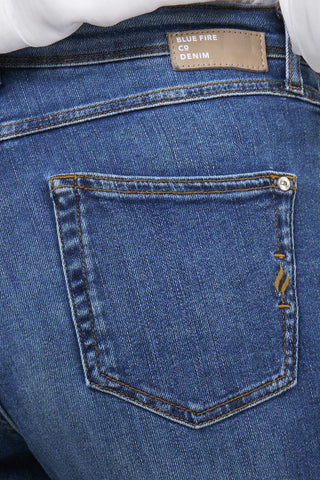 BLUE FIRE Judy Wide Leg Jeans - Deep Atlantic Blue - 1156.262