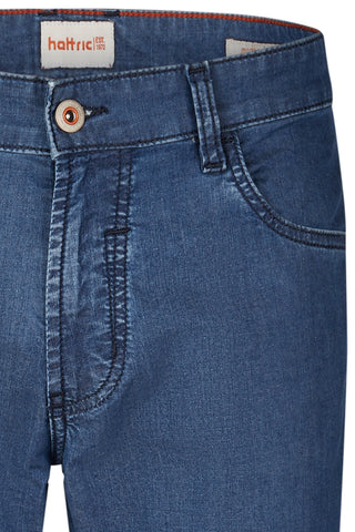 HATTRIC Harris Five Pocket - Dusty Atlantic Blue - 688325 3312.46