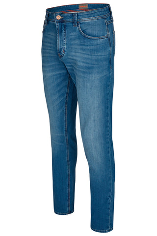 HATTRIC HARRIS Five-Pocket-Jeans - Riverstone Indigo Blue - 688835 7660.47