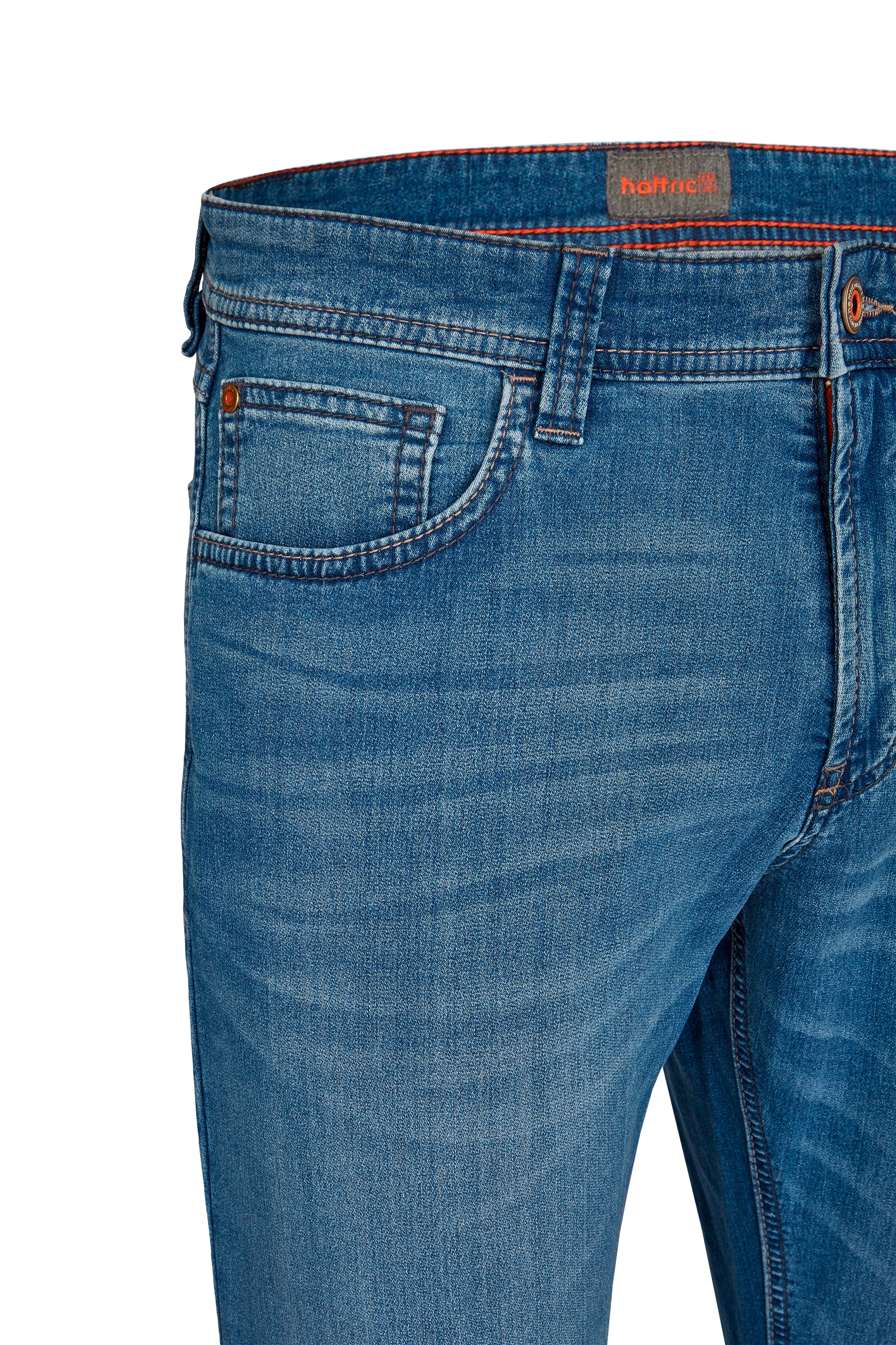 HATTRIC HARRIS Five-Pocket-Jeans - Riverstone Indigo Blue - 688835 7660.47 von Hattric