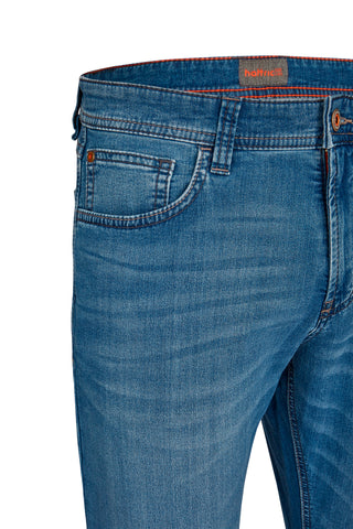 HATTRIC HARRIS Five-Pocket-Jeans - Riverstone Indigo Blue - 688835 7660.47