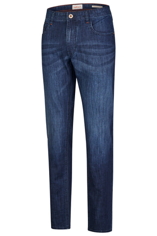 HATTRIC Harris Five Pocket - Midnight Wash Indigo - 688315 3647.48