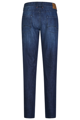 HATTRIC Harris Five Pocket - Midnight Wash Indigo - 688315 3647.48