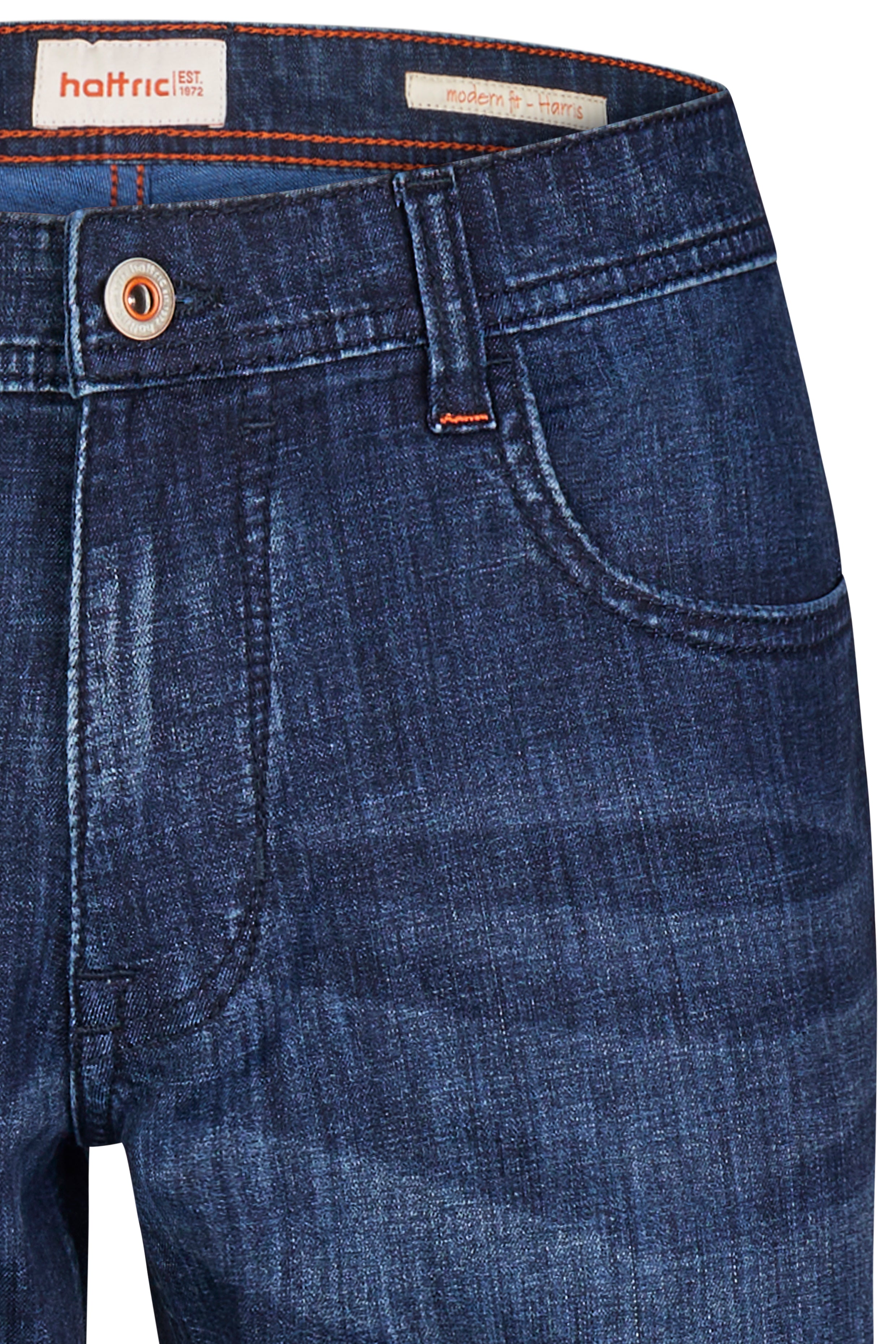 HATTRIC Harris Five Pocket - Midnight Wash Indigo - 688315 3647.48 von Hattric