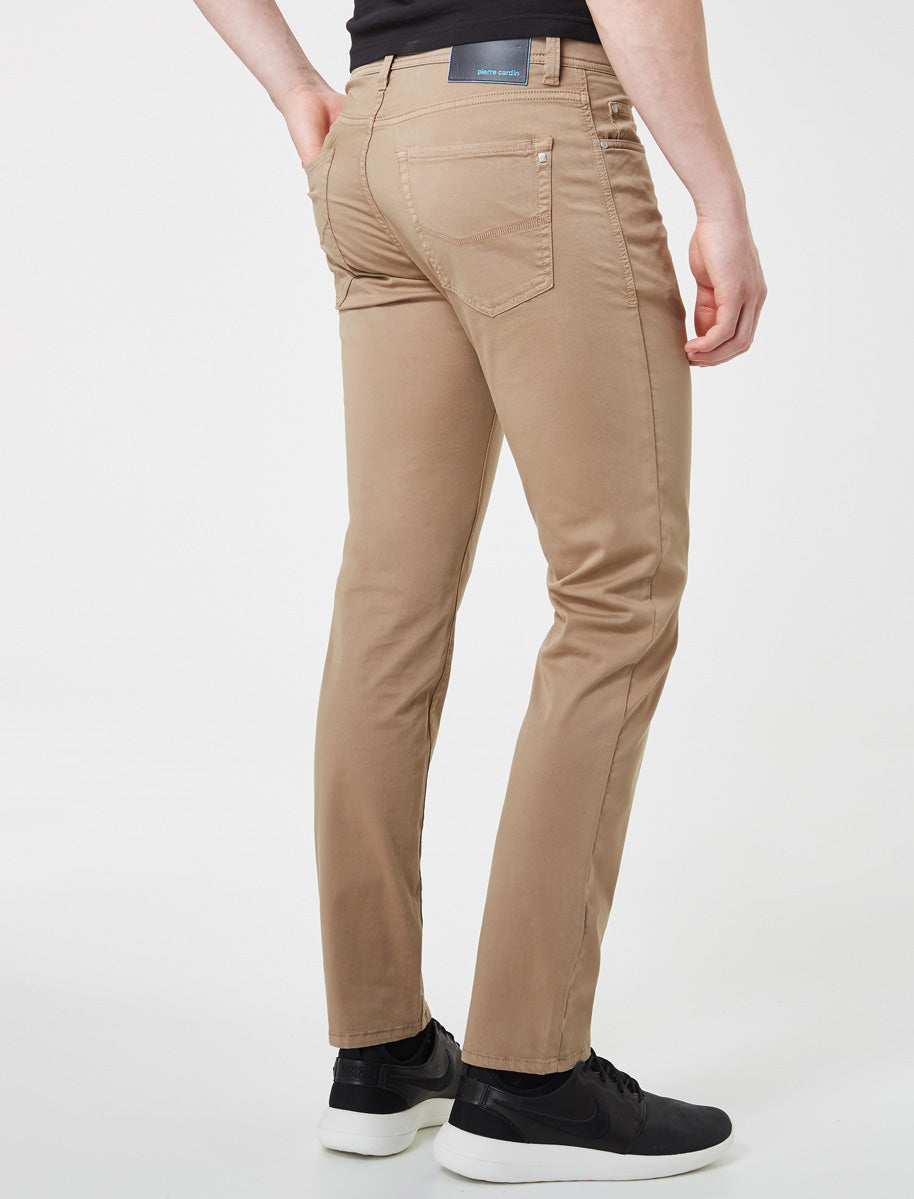 PIERRE CARDIN LYON Five Pocket - Sandstone Khaki - 3451 2000.25 von Pierre Cardin