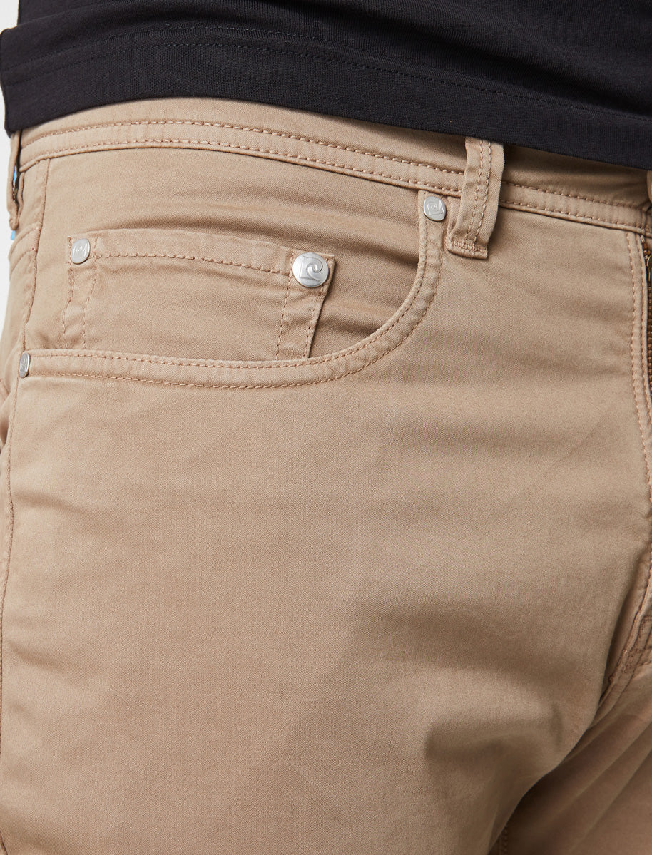 PIERRE CARDIN LYON Five Pocket - Sandstone Khaki - 3451 2000.25 von Pierre Cardin