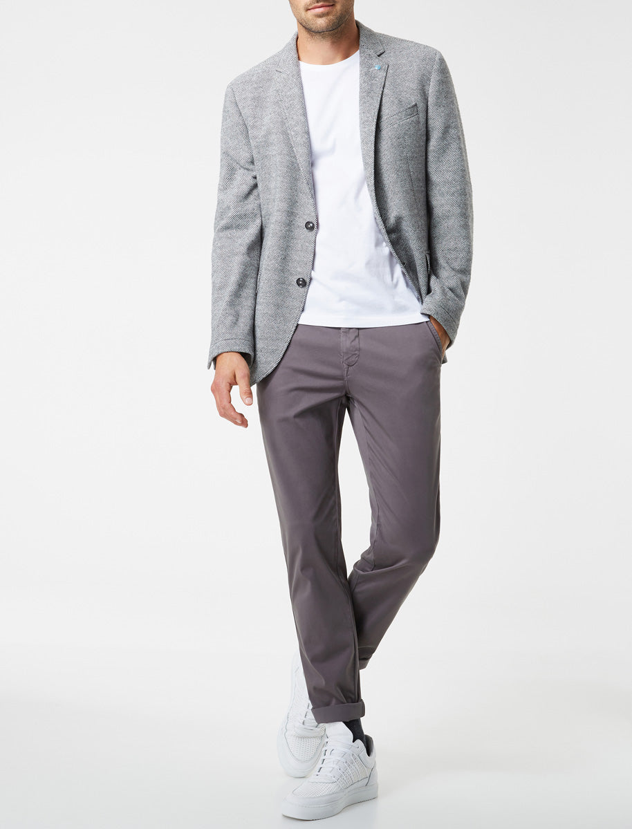 PIERRE CARDIN Lyon Chino - Smoke Plum Grey - 33757 2000.85 von Pierre Cardin
