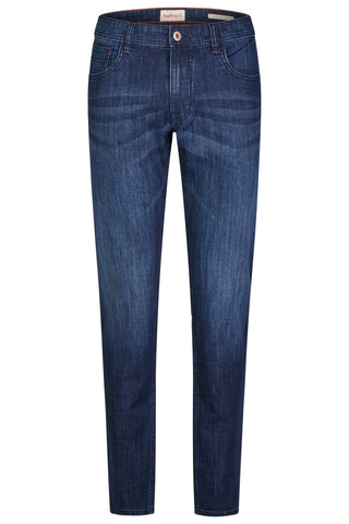 HATTRIC Harris Five Pocket - Midnight Wash Indigo - 688315 3647.48