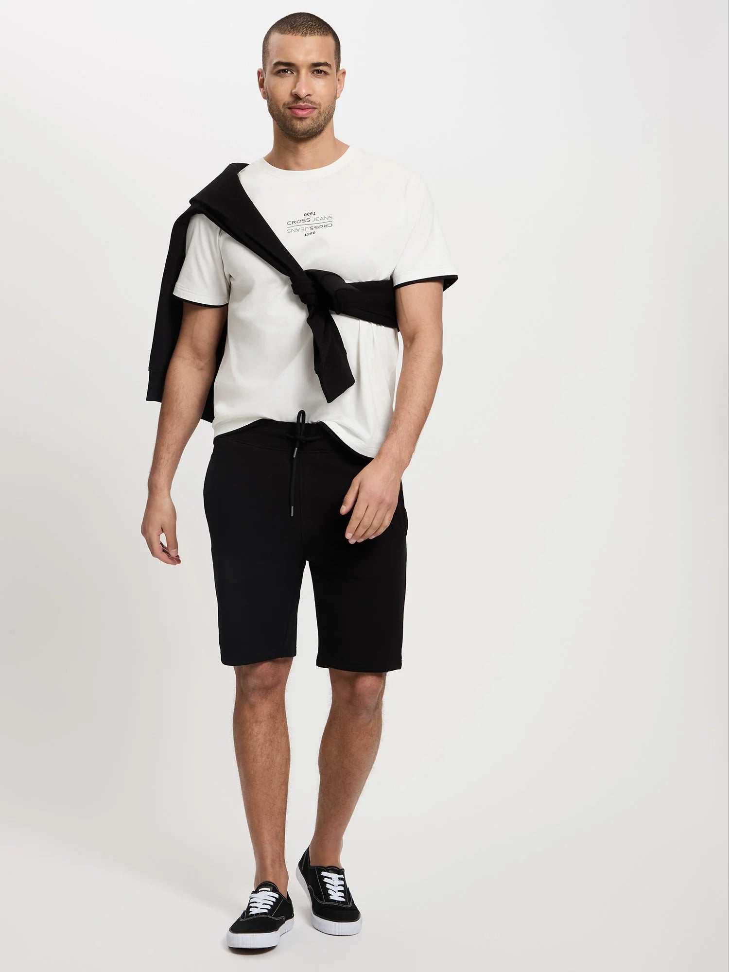 CROSS JEANS Shorts - Night Jet Black - 49073-020 von Cross Jeans