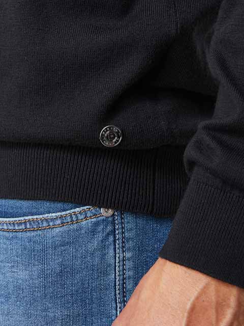 PIERRE CARDIN V-Ausschnitt Strickpullover - Midnight Carbon - 55301 72545.2000 von Pierre Cardin