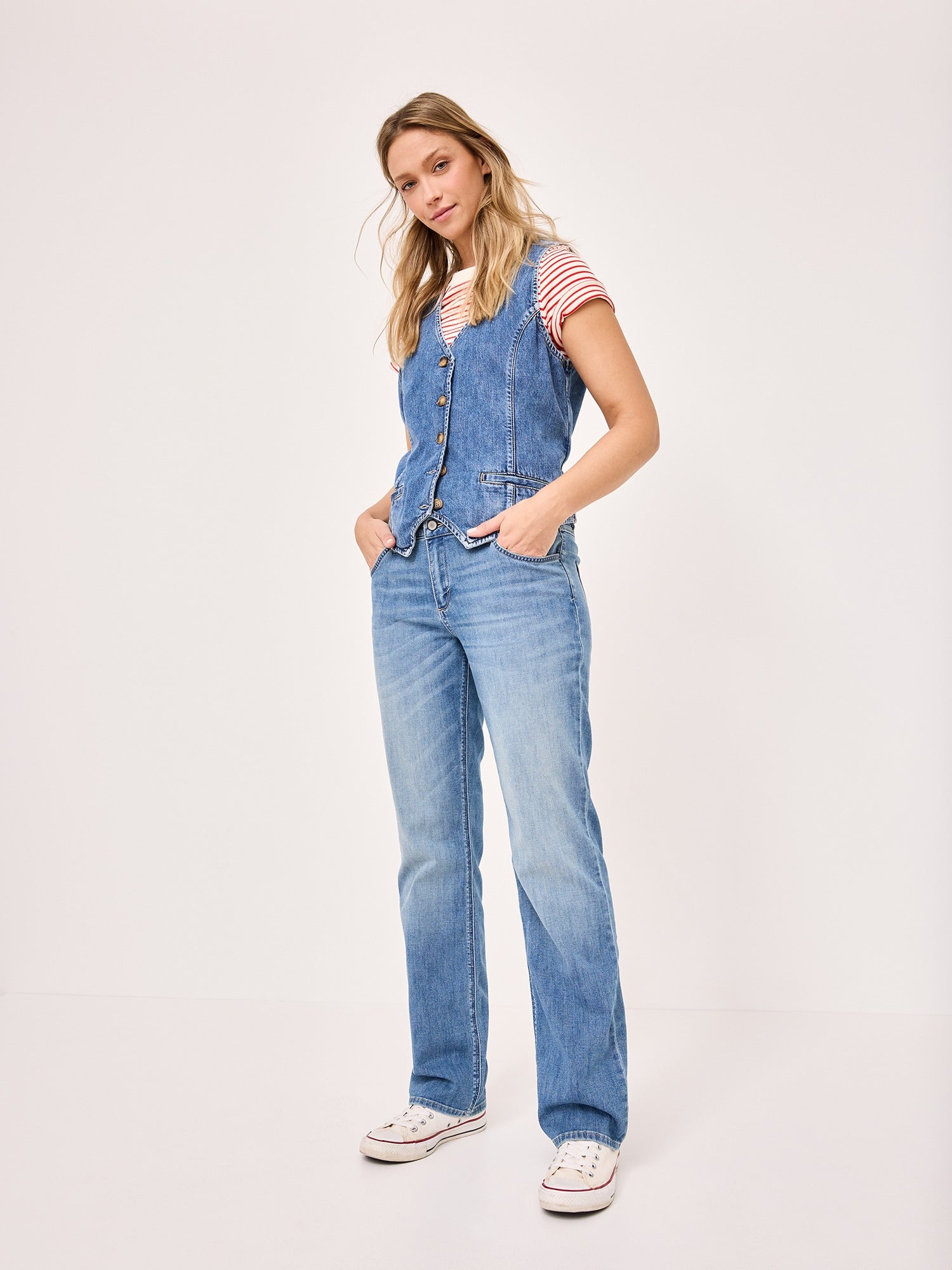 PADDOCKS Waistcoat Denim Weste - Sea Breeze Denim - 50074 7520.4501 von Paddocks