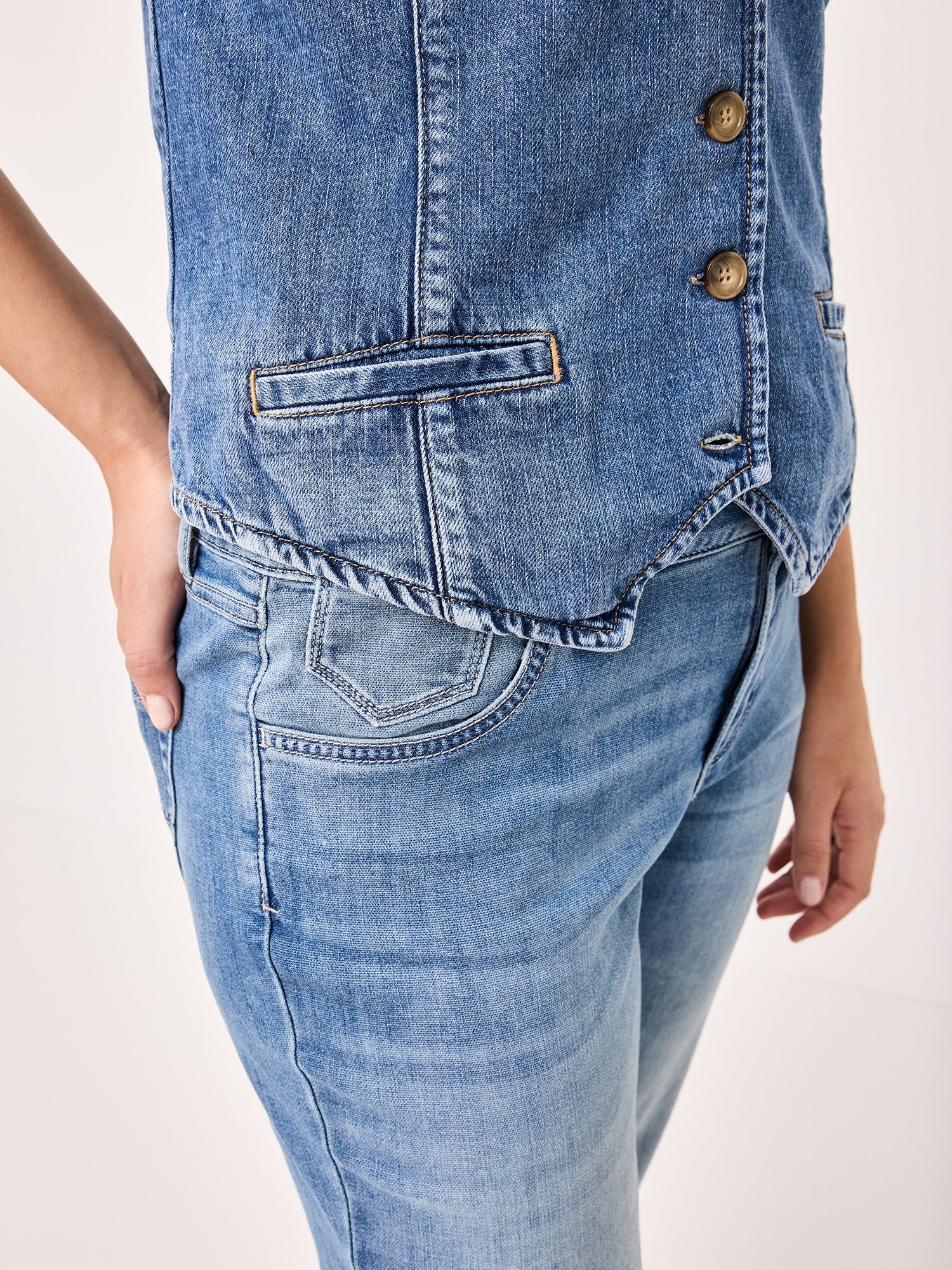 PADDOCKS Waistcoat Denim Weste - Sea Breeze Denim - 50074 7520.4501 von Paddocks