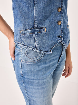 PADDOCKS Waistcoat Denim Weste - Sea Breeze Denim - 50074 7520.4501