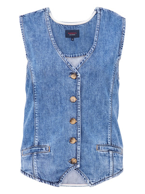 PADDOCKS Waistcoat Denim Weste - Sea Breeze Denim - 50074 7520.4501