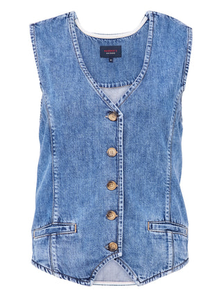 PADDOCKS Waistcoat Denim Weste - Sea Breeze Denim - 50074 7520.4501