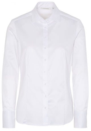 ETERNA MODERN CLASSIC COVER SHIRT Langarm Bluse - Pearl Mist White - 5008-00-D708