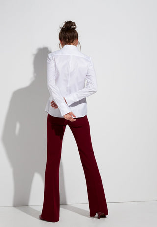 ETERNA MODERN CLASSIC COVER SHIRT Langarm Bluse - Pearl Mist White - 5008-00-D708