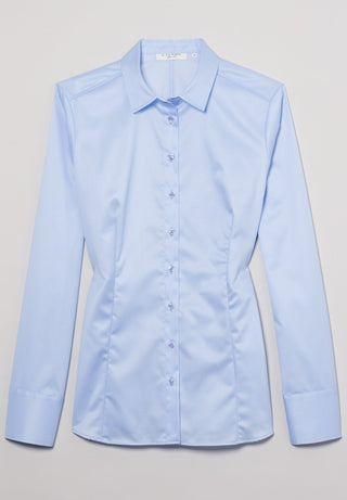 ETERNA SLIM FIT Cover Shirt - Powder Sky Blue - 5008-10-D10Y