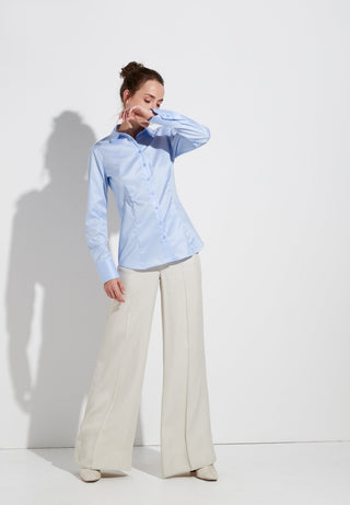 ETERNA SLIM FIT Cover Shirt - Powder Sky Blue - 5008-10-D10Y