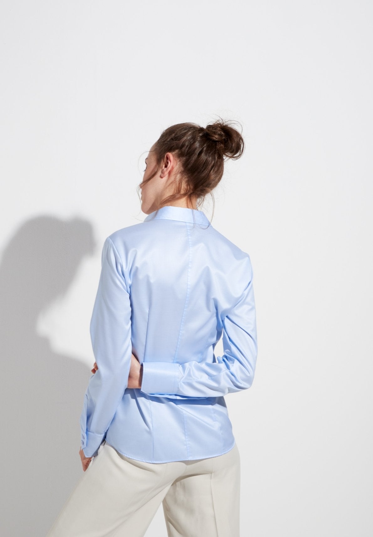 ETERNA SLIM FIT Cover Shirt - Powder Sky Blue - 5008-10-D10Y von Eterna
