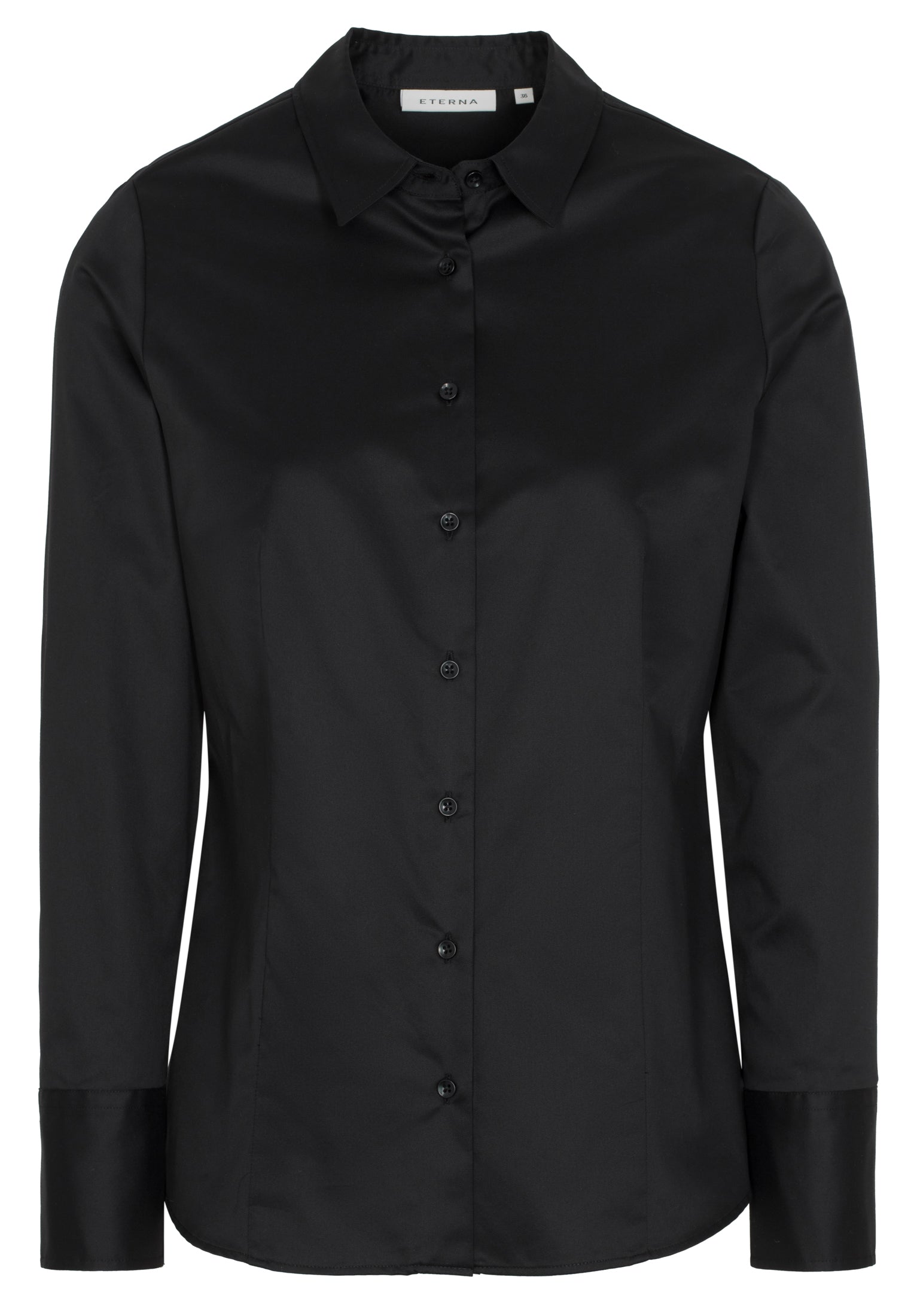 ETERNA Classic Fit Cover Shirt - Midnight Twill Black - 5008-39-D708