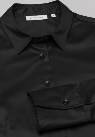 ETERNA Classic Fit Cover Shirt - Midnight Twill Black - 5008-39-D708