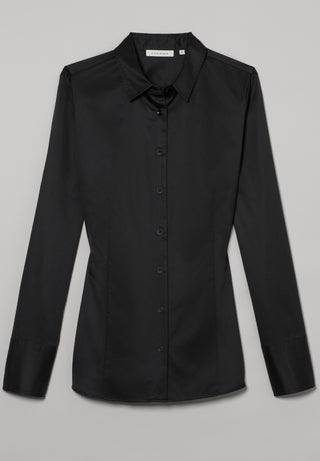 ETERNA Classic Fit Cover Shirt - Midnight Twill Black - 5008-39-D708
