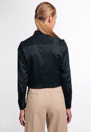 ETERNA Classic Fit Cover Shirt - Midnight Twill Black - 5008-39-D708