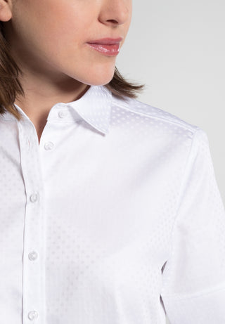 ETERNA MODERN CLASSIC Halbarm Bluse - Pearl Mist White - 5023 H791.00