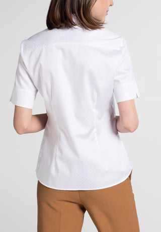 ETERNA MODERN CLASSIC Halbarm Bluse - Pearl Mist White - 5023 H791.00
