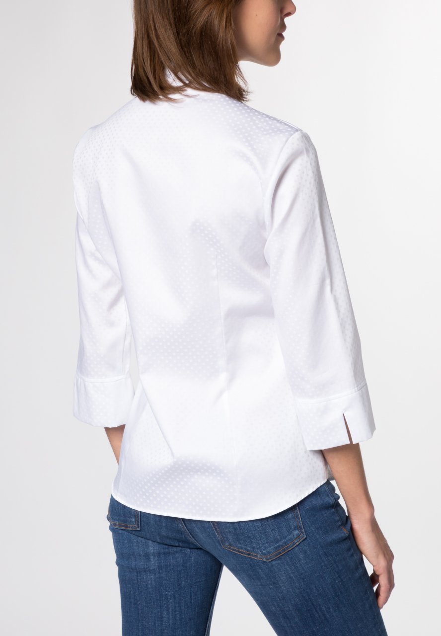 ETERNA MODERN CLASSIC 3/4 Arm Bluse weiß 5023 R787.00 von Eterna