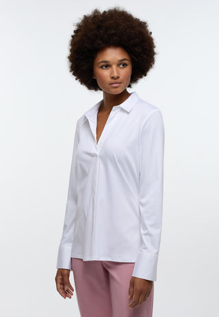 ETERNA REGULAR FIT Tunika Bluse - Pearl Mist White - 5158-00-D535