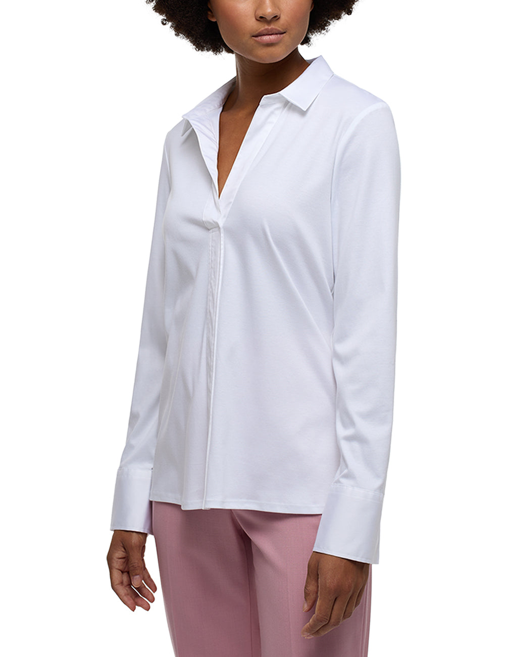 ETERNA REGULAR FIT Tunika Bluse - Pearl Mist White - 5158-00-D535 von Eterna